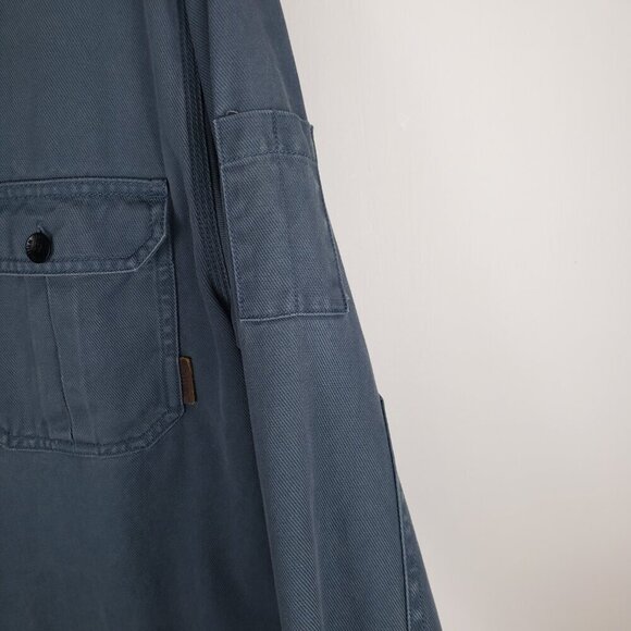 Legendary Whitetails Heavyweight Button Up Shirt Blue Long Sleeve Mens Size M - Picture 6 of 9